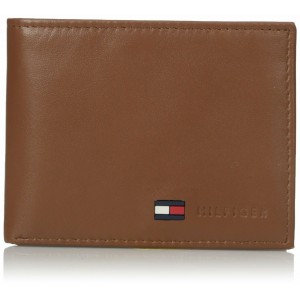 Tommy Hilfiger Men's Leather Passcase Wallet - Tan